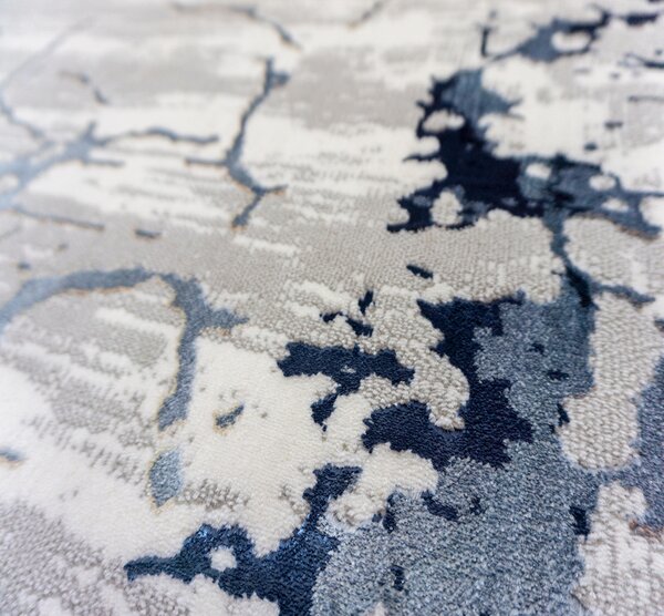 BE Koberec Allianz 6308 NAVY - tmavě modrý obdélníkový Rozměr: 60x100 cm