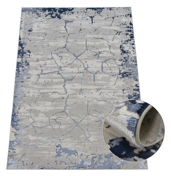 BE Koberec Allianz 6308 NAVY - tmavě modrý obdélníkový Rozměr: 60x100 cm