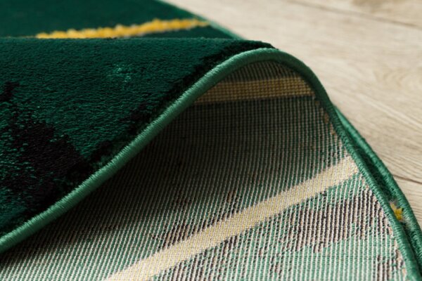 Koberec EMERALD exkluzivní 1012 kruh - glamour, marmur, geometrický zelený/zlatý