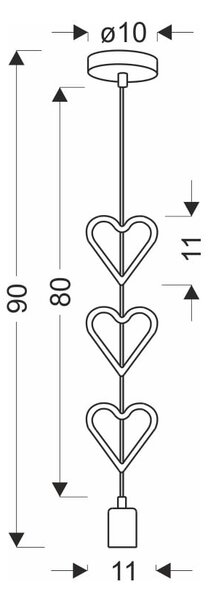 Bílý/modrý dětský lustr s kovovým stínidlem Single – Candellux Lighting
