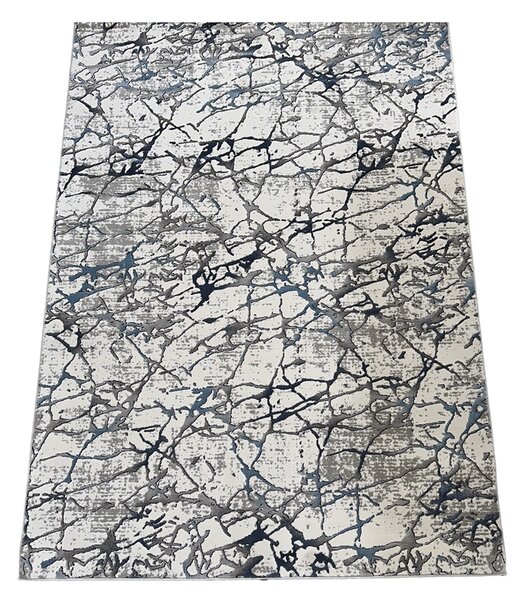 BE Koberec Pera 3305 BLUE - modrý béžový obdélníkový Rozměr: 60x100 cm