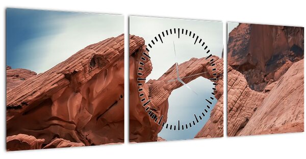 Obraz - Nevada (s hodinami) (90x30 cm)