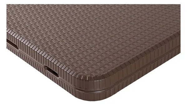 TENTino Zahradní set RATTAN - STŮL 180x76 PŮL + 4x ŽIDLE