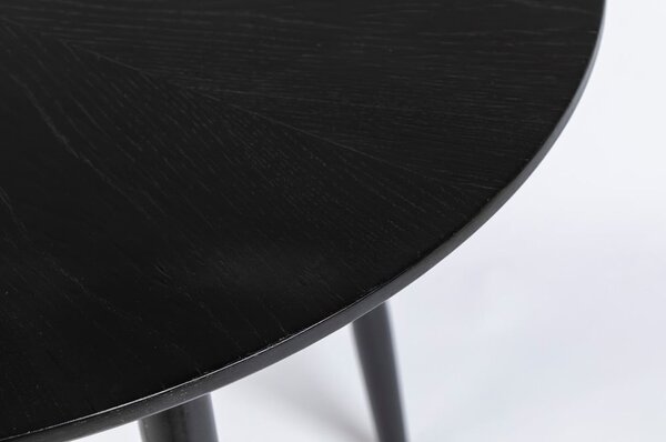 Kulatý jídelní stůl s deskou v dubovém dekoru ø 100 cm Fabio – White Label