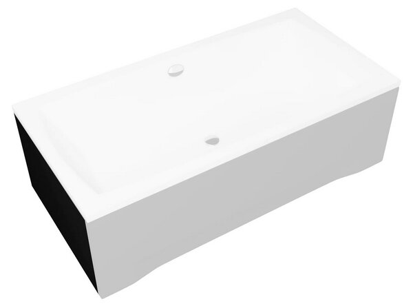 Univerzální boční krycí panel černý k obdélníkové vaně Polimat Rozměry (cm): 65x51-pro: MINI 100x65