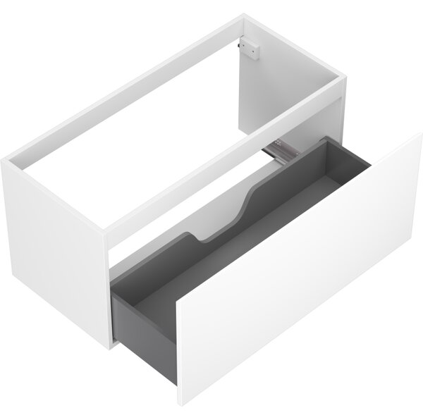Mexen Orio, koupelnová skříňka 100 cm, 1 zásuvka, bílá matná, 91A10-10047-1-BF01