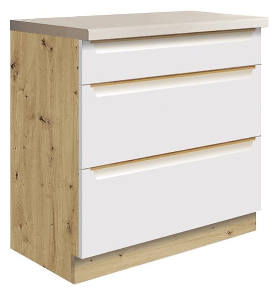 Kuchyňská linka GLAMOUR b | 232,5x290 cm | bílá mat