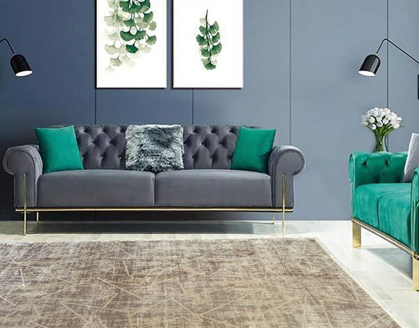 BE Koberec Creante 55064 BEIGE - béžový obdélníkový Rozměr: 80x150 cm