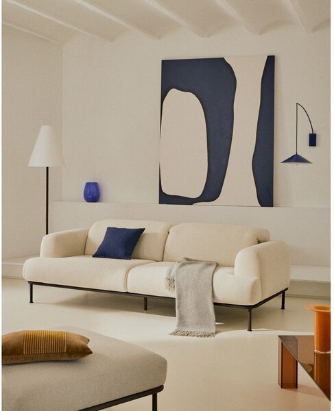 Béžová žinylková pohovka 234 cm Aurum – Kave Home