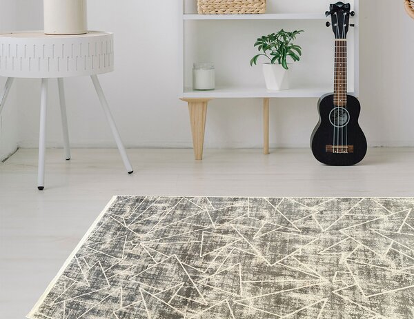 BE Koberec Creante 55064 GREY - šedý obdélníkový Rozměr: 80x150 cm