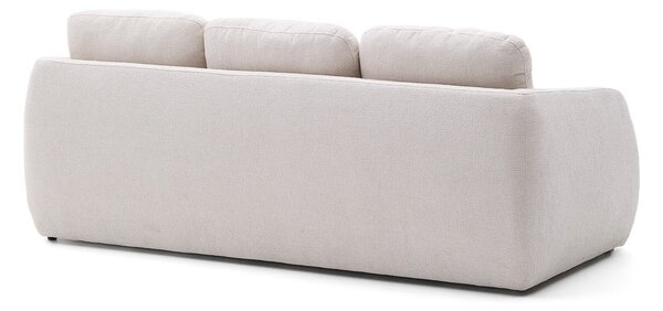 Krémová žinylková rozkládací pohovka 225 cm Laira – Kave Home