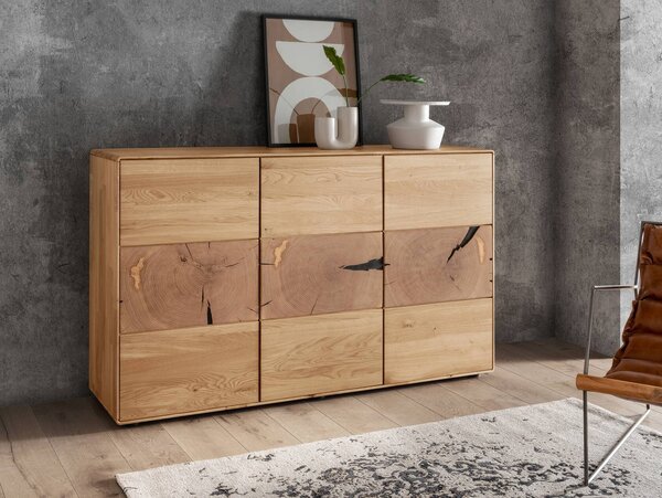 SOB Nábytek - Komoda dřevo Lyon divoký dub - F01013697G