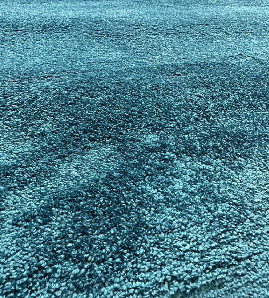 BE Koberec Mosso 8251 TURQUOISE - Tyrkysový obdélníkový Rozměr: 50x80 cm