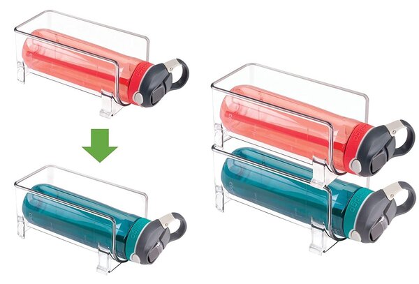 5Five® Stojan na láhve, na víno, transparentní, do lednice BINS