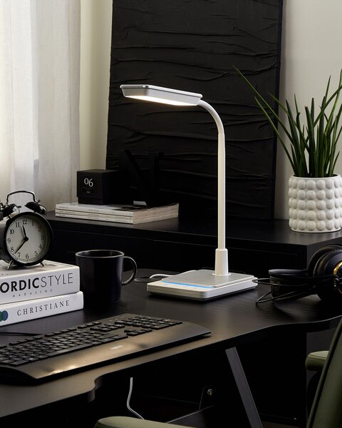 LED stolní lampa CENTAURUS se stmívačem Kov Bílá