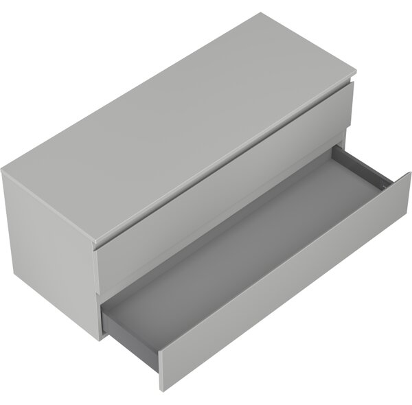 Mexen Orio, koupelnová skříňka 120 cm s horní částí, 2 zásuvky, šedá manta, 91A10-12047-2-BFFC62