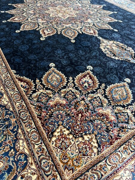 BE Koberec Sultan 1203 BLUE - modrý béžový obdélníkový Rozměr: 150x225 cm