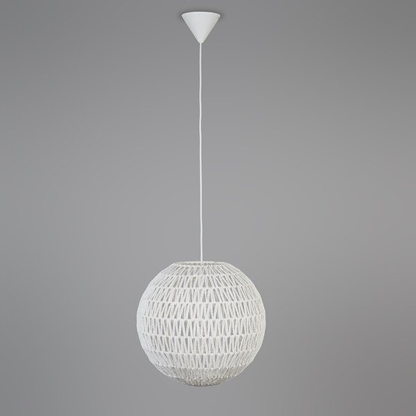 Retro závěsné svítidlo bílé 40 cm - Lina Ball 40
