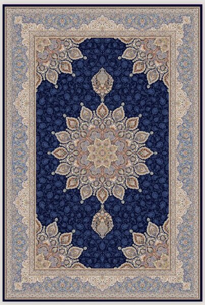 BE Koberec Sultan 1203 BLUE - modrý béžový obdélníkový Rozměr: 150x225 cm