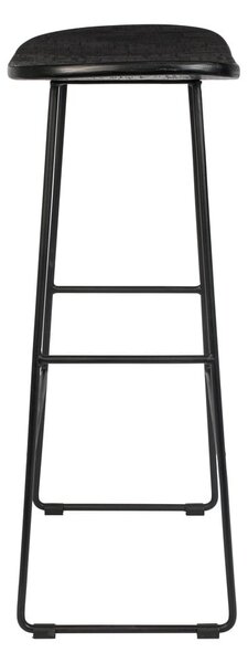 Černá barová stolička z teakového dřeva (výška sedáku 76 cm) Tangle – White Label