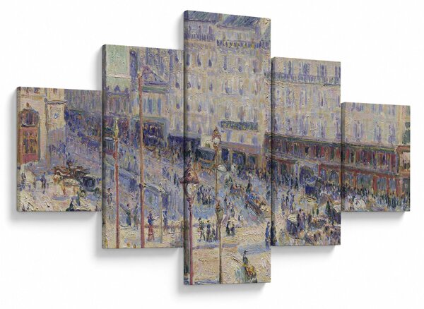 Obraz - Camille Pissarro, The Place du Havre, reprodukce (125x70 cm)