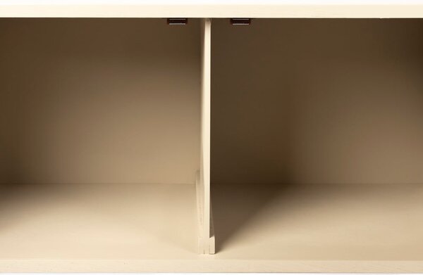 Krémový ratanový TV stolek 150x55 cm Amaya – White Label