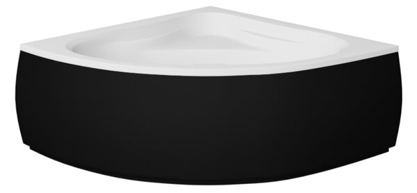 Besco Krycí panel k akrylátové symetrické vaně Mia Black P 120x120 (130x130, 140x140), černý Barva: Černá mat, Rozměry (cm): 120x120