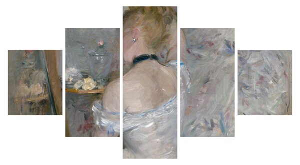 Obraz - Berthe Morisot, Woman at Her Toilette, reprodukce (125x70 cm)