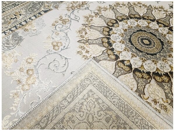BE Koberec Deluxe 9093 BEIGE - béžový obdélníkový Rozměr: 60x100 cm