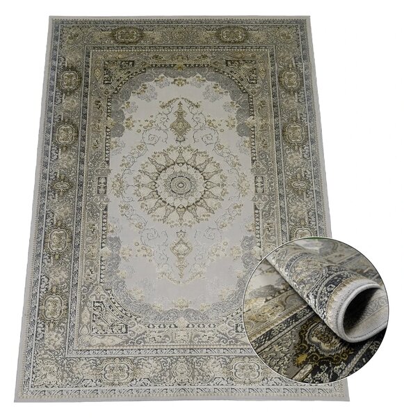 BE Koberec Deluxe 9093 BEIGE - béžový obdélníkový Rozměr: 60x100 cm