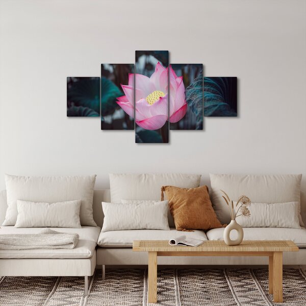 Obraz růžové květiny (125x70 cm)