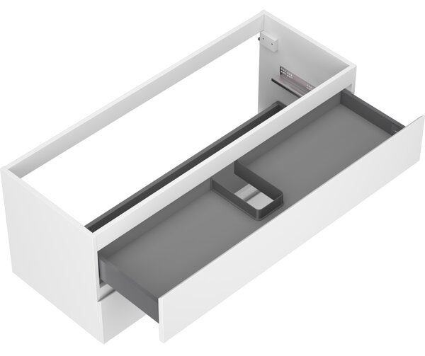 Mexen Orio, koupelnová skříňka 120 cm, 2 zásuvky, bílá matná, 91A10-12047-2-BFF01