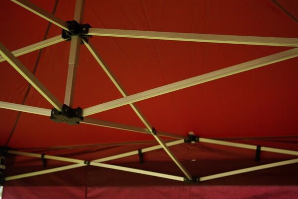 PROFI Zahradní párty stan, nůžkový, vínový, 3 x 6 m
