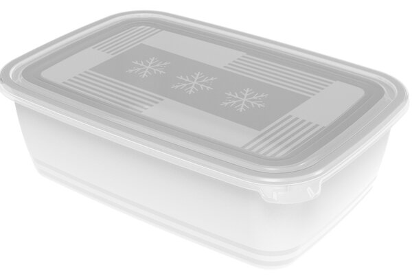 Plastové krabičky do mrazáku, Rotho FREEZE, bílá, 1 x 3,7l (30x20x9)