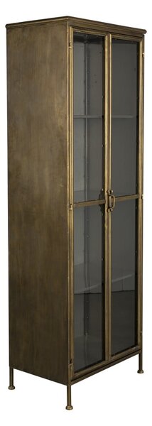 Kovová vitrína ve zlaté barvě 64x184 cm Gertlush – Dutchbone