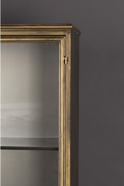 Kovová vitrína ve zlaté barvě 64x184 cm Gertlush – Dutchbone