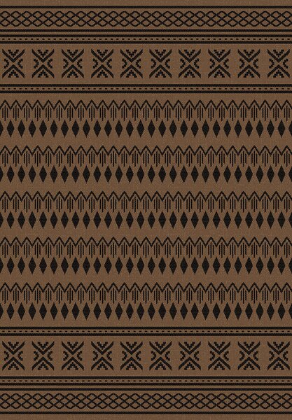 BE Koberec Eqos 0002 BROWN - hnědý obdélníkový Rozměr: 80x150 cm