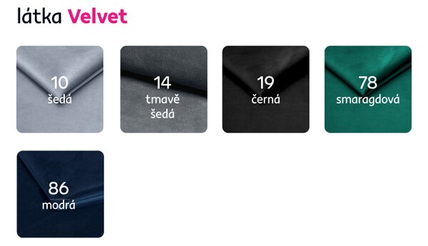 KONDELA Luxusní 2-sed, světle šedá Velvet látka, ROMANO