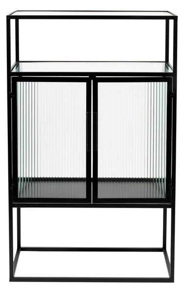 Černá kovová vitrína 65x105 cm Boli – Dutchbone