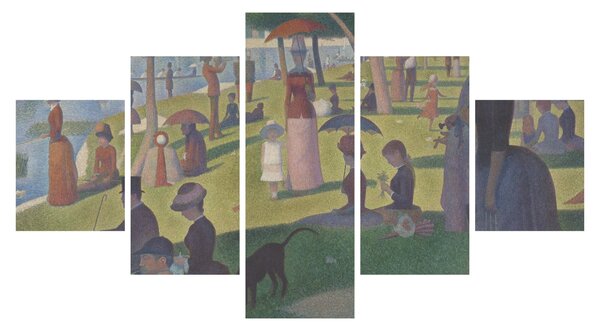 Obraz - Georges Seurat, A Sunday on La Grande Jatte, reprodukce (125x70 cm)