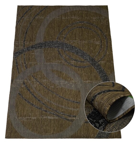 BE Koberec Eqos 0003 BROWN - hnědý obdélníkový Rozměr: 80x150 cm
