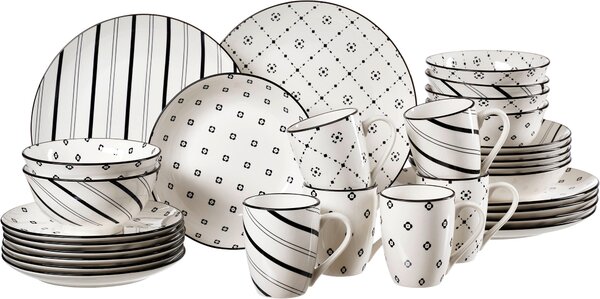KOMBINOVANÁ SOUPRAVA 30dílné, porcelán keramika Ritzenhoff Breker - Kolekce nádobí
