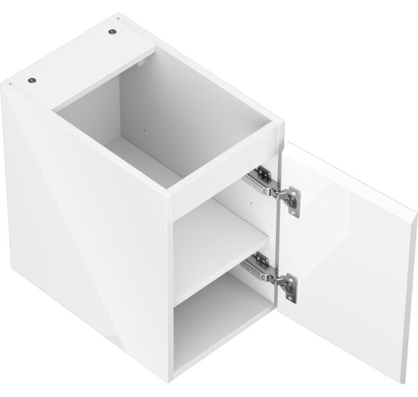 Mexen Orio, koupelnová skříňka 30 cm, 1 dvířka, bílá lesklá, 91A11-03047-1-BF00