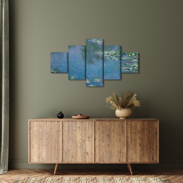 Obraz - Claude Monet, Water Lilies, reprodukce (125x70 cm)