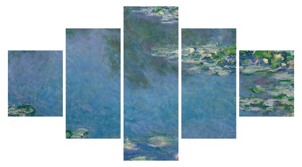 Obraz - Claude Monet, Water Lilies, reprodukce (125x70 cm)