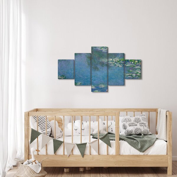 Obraz - Claude Monet, Water Lilies, reprodukce (125x70 cm)