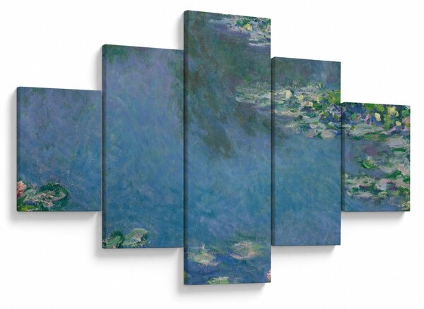 Obraz - Claude Monet, Water Lilies, reprodukce (125x70 cm)