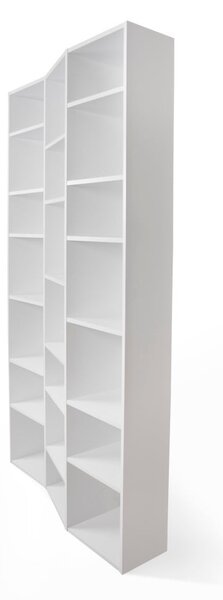 Bílá knihovna 108x224 cm Valsa – TemaHome