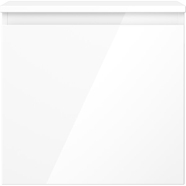 Mexen Orio, koupelnová skříňka 50 cm s horní částí, 1 zásuvka, bílá lesklá, 91A10-05047-1-BFC00