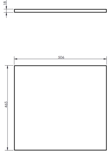 Mexen Rivel, koupelnová skříňka 50 cm s horní částí, 1 zásuvka, drážkovaná, grafit matná - 91A20-05047-1-BFC66
